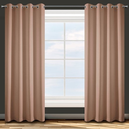 ZASŁONA GOTOWA D91 ADORE 140 X 250 CM JASNOBRĄZOWY ze sklepu lenaodniemowlakadoszkolniaka.pl w kategorii Zasłony - zdjęcie 187451136