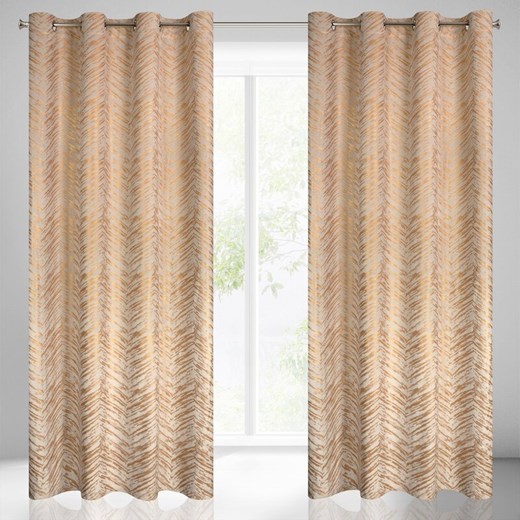 ZASŁONA GOTOWA SARA 140 X 250 CM KREMOWY ze sklepu lenaodniemowlakadoszkolniaka.pl w kategorii Zasłony - zdjęcie 187451319