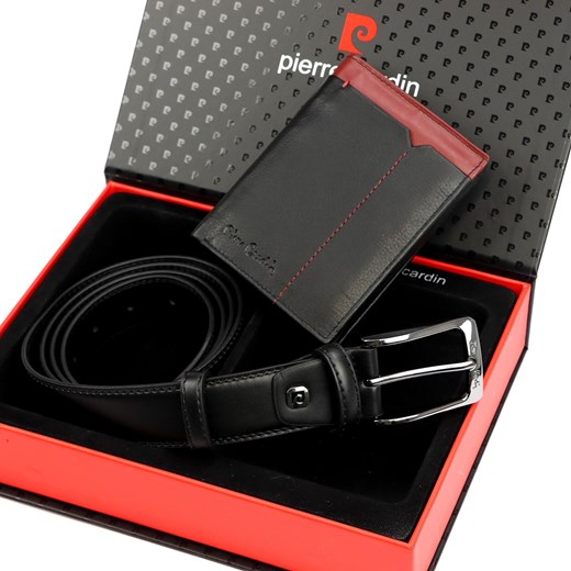 Zestaw na prezent dla mężczyzny portfel i pasek męski skórzany Pierre Cardin ze sklepu lenaodniemowlakadoszkolniaka.pl w kategorii Paski męskie - zdjęcie 187451496
