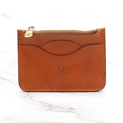 Zapinane Skórzane etui damskie na karty Florence ze sklepu lenaodniemowlakadoszkolniaka.pl w kategorii Etui - zdjęcie 187452377