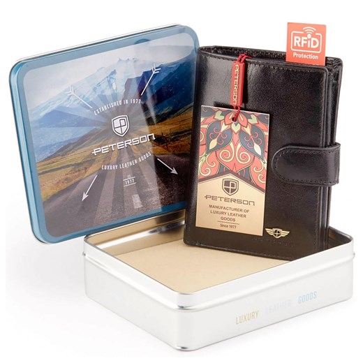 Portfel męski skórzany skóra naturalna Peterson ze sklepu lenaodniemowlakadoszkolniaka.pl w kategorii Portfele męskie - zdjęcie 187452748