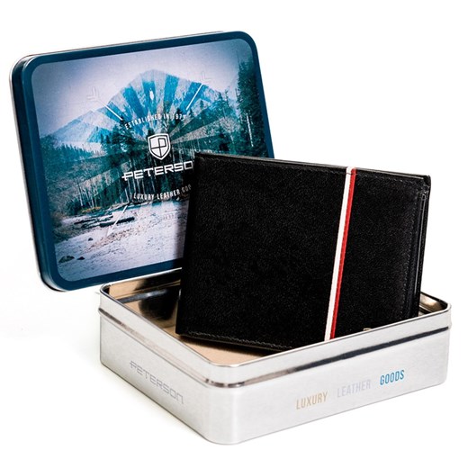 Portfel męski skórzany skóra naturalna Peterson ze sklepu lenaodniemowlakadoszkolniaka.pl w kategorii Portfele męskie - zdjęcie 187453066