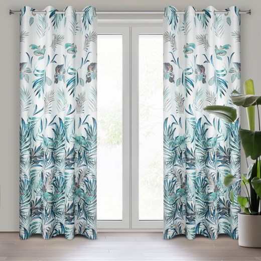 ZASŁONA GOTOWA D91 PILAR 140 X 250 CM GRANATOWY ze sklepu lenaodniemowlakadoszkolniaka.pl w kategorii Zasłony - zdjęcie 187453607