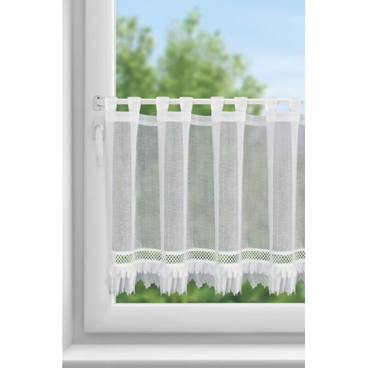 FIRANA GOTOWA KATRIN NA SZELKACH 150 X 60 CM BIAŁY ze sklepu lenaodniemowlakadoszkolniaka.pl w kategorii Firany - zdjęcie 187453757