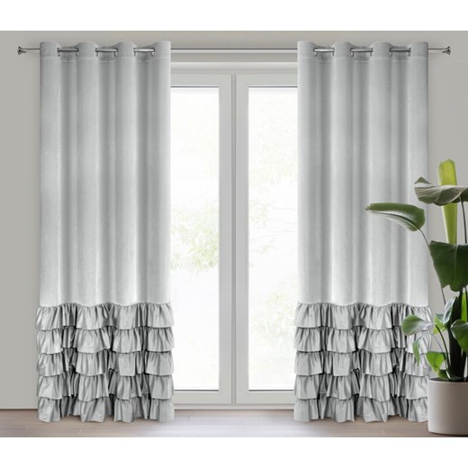 ZASŁONA GOTOWA DANI 140 X 250 CM SREBRNY ze sklepu lenaodniemowlakadoszkolniaka.pl w kategorii Zasłony - zdjęcie 187455086