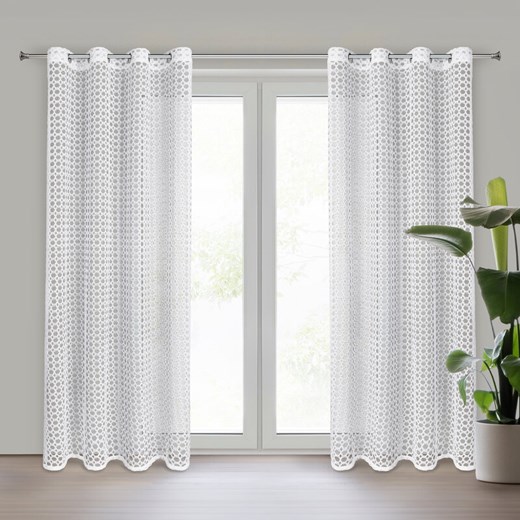 FIRANA GOTOWA CARMEN 140 X 250 CM BIAŁY ze sklepu lenaodniemowlakadoszkolniaka.pl w kategorii Firany - zdjęcie 187455958