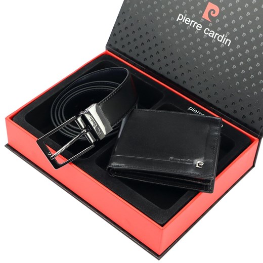 Zestaw na prezent dla mężczyzny portfel i pasek męski skórzany Pierre Cardin ze sklepu lenaodniemowlakadoszkolniaka.pl w kategorii Paski męskie - zdjęcie 187455959