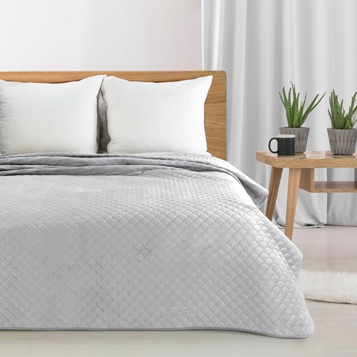 NARZUTA ARIEL 70 X 160 CM SREBRNY ze sklepu lenaodniemowlakadoszkolniaka.pl w kategorii Narzuty i kapy - zdjęcie 187456648