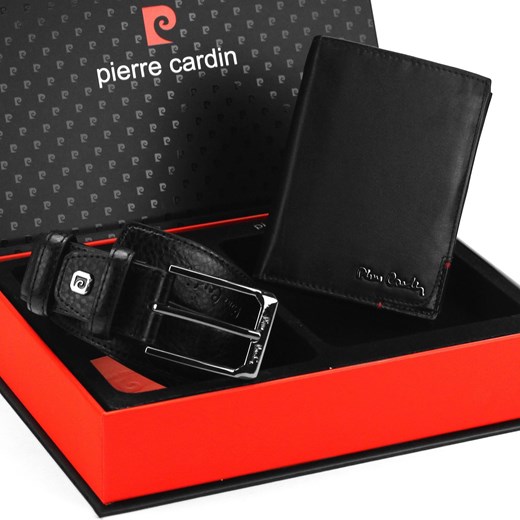 Zestaw na prezent dla mężczyzny portfel i pasek męski skórzany Pierre Cardin ze sklepu lenaodniemowlakadoszkolniaka.pl w kategorii Paski męskie - zdjęcie 187457796