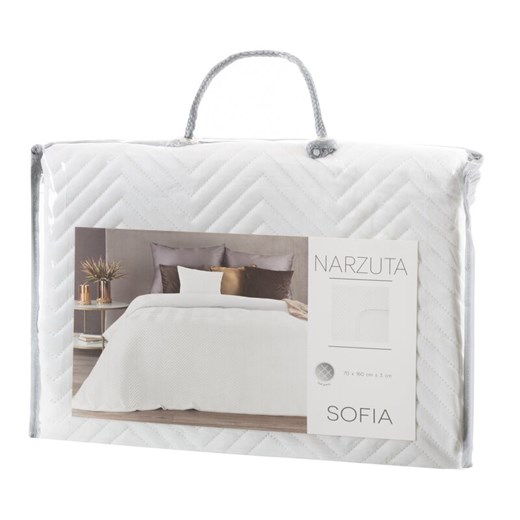 NARZUTA SOFIA 70 X 160 CM BIAŁY ze sklepu lenaodniemowlakadoszkolniaka.pl w kategorii Narzuty i kapy - zdjęcie 187458408