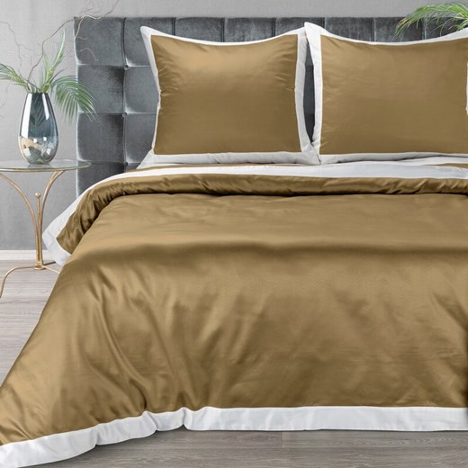 KOMPLET POŚCIELI LAURA 220 X 200 CM ZŁOCISTY ze sklepu lenaodniemowlakadoszkolniaka.pl w kategorii Pościele - zdjęcie 187459087