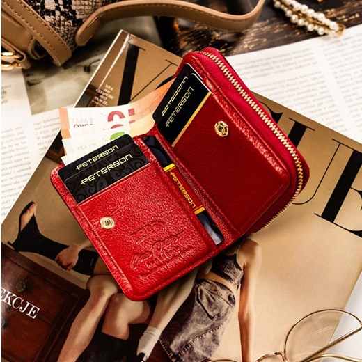 Portfel damski skórzany skóra naturalna Peterson Peterson uniwersalny lenaodniemowlakadoszkolniaka.pl
