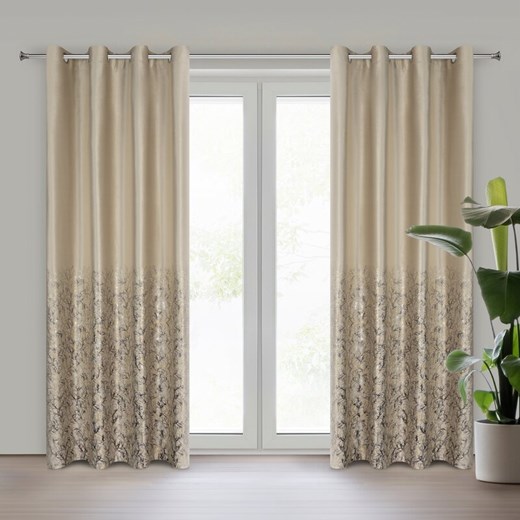 ZASŁONA GOTOWA TORI 140 X 250 CM BEŻOWY ze sklepu lenaodniemowlakadoszkolniaka.pl w kategorii Zasłony - zdjęcie 187459959