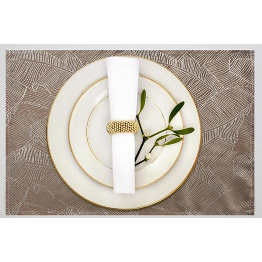 OBRUS ISLA 30 X 40 CM CIEMNOBEŻOWY ze sklepu lenaodniemowlakadoszkolniaka.pl w kategorii Obrusy i bieżniki - zdjęcie 187460359