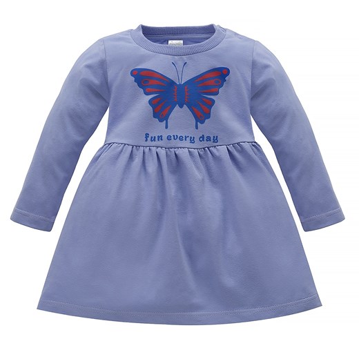 Sukienka z długim rękawem dla dziewczynki lawenda Pinokio Imagine ze sklepu lenaodniemowlakadoszkolniaka.pl w kategorii Sukienki niemowlęce - zdjęcie 187460525