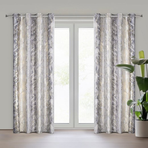 ZASŁONA GOTOWA SOFI 135 X 250 CM SREBRNY ze sklepu lenaodniemowlakadoszkolniaka.pl w kategorii Zasłony - zdjęcie 187461015