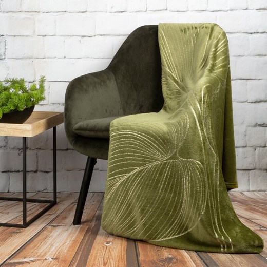 KOC BLANCA 3 150 X 200 CM OLIWKOWY ze sklepu lenaodniemowlakadoszkolniaka.pl w kategorii Narzuty i kapy - zdjęcie 187462196