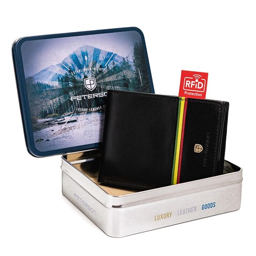 Portfel męski skórzany skóra naturalna Peterson ze sklepu lenaodniemowlakadoszkolniaka.pl w kategorii Portfele męskie - zdjęcie 187463199