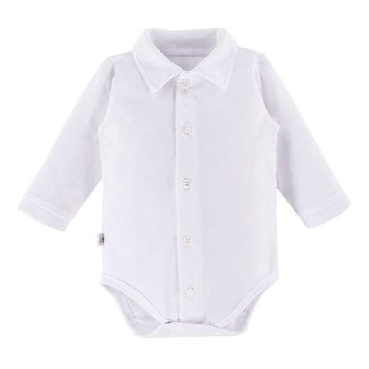Body koszula biała kołnierzyk niemowlęce wyprawka CEREMONY Eevi ze sklepu lenaodniemowlakadoszkolniaka.pl w kategorii Body niemowlęce - zdjęcie 187464647