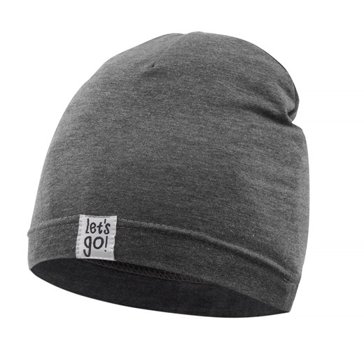 Czapka jj LETS GO szary,melanz40 110/122 ze sklepu lenaodniemowlakadoszkolniaka.pl w kategorii Czapki dziecięce - zdjęcie 187466576