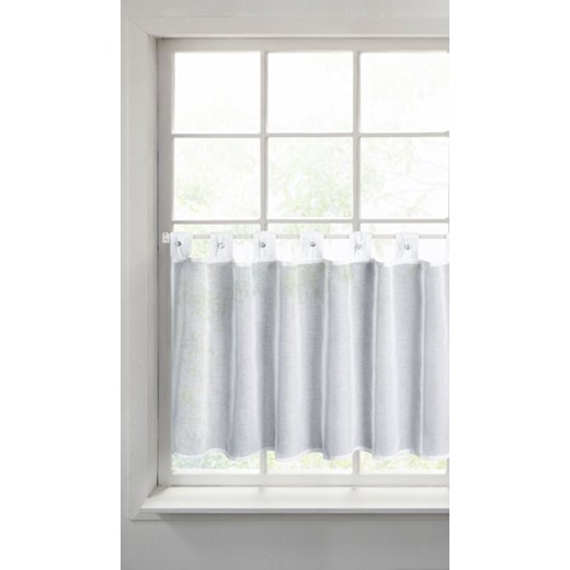 FIRANA GOTOWA SEVILLA NA SZELKACH 150 X 60 CM BIAŁY ze sklepu lenaodniemowlakadoszkolniaka.pl w kategorii Firany - zdjęcie 187467049