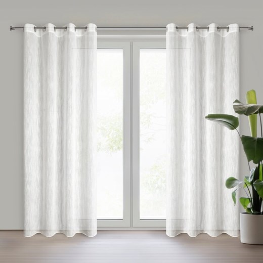 ZASŁONA GOTOWA ADELE 140 X 250 CM BIAŁY ze sklepu lenaodniemowlakadoszkolniaka.pl w kategorii Zasłony - zdjęcie 187468956