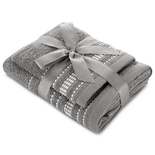 KOMPLET RĘCZNIKÓW 2 37 X 25 X 6 CM STALOWY ze sklepu lenaodniemowlakadoszkolniaka.pl w kategorii Ręczniki - zdjęcie 187469186