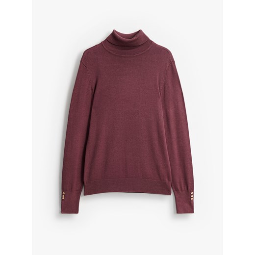 Mohito - Brązowy sweter z golfem - brązowy ze sklepu Mohito w kategorii Swetry damskie - zdjęcie 187470296