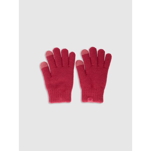 Dziecięce rękawiczki Soft Touch 4F 4FJWAW25AGLOU154 - różowe ze sklepu Sportstylestory.com w kategorii Rękawiczki dziecięce - zdjęcie 187471008