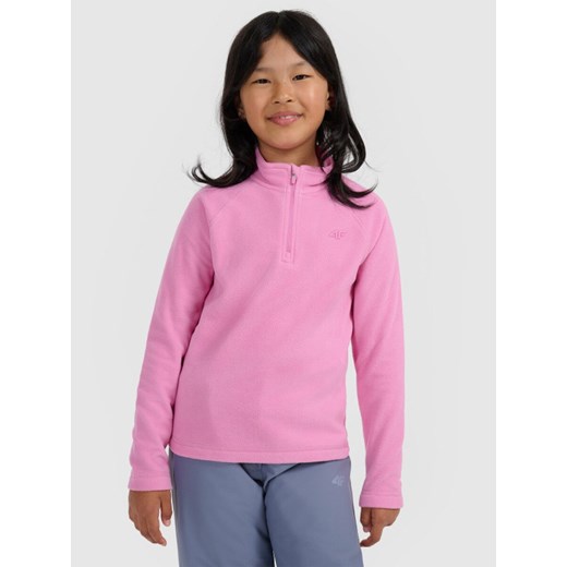 Dziewczęca bielizna polarowa (góra) 4F 4FJRAW25UFLEF070 - różowa ze sklepu Sportstylestory.com w kategorii Bielizna termoaktywna - zdjęcie 187471038