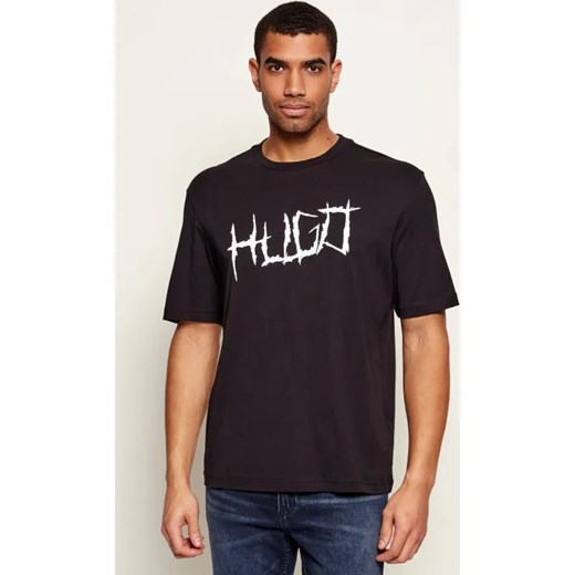 Hugo Blue T-shirt Namerix | Regular Fit ze sklepu Gomez Fashion Store w kategorii T-shirty męskie - zdjęcie 187471147