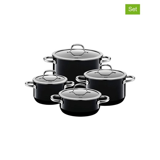 Silit 8-częściowy zestaw &quot;Passion Black&quot; w kolorze czarnym ze sklepu Limango Polska w kategorii Garnki - zdjęcie 187472195