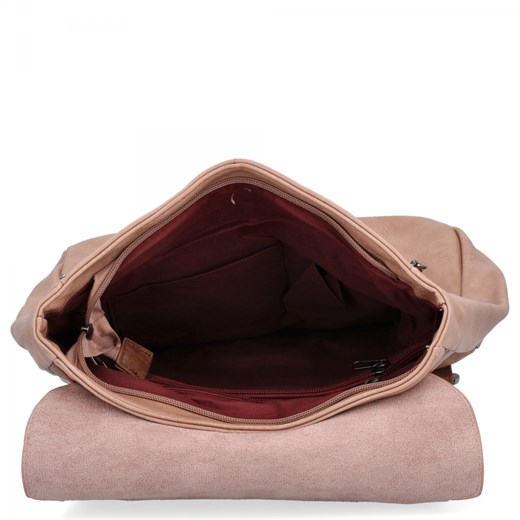 Plecak Damski Vintage XL firmy Herisson 1652H2023-11 Brudny Róż Herisson One Size promocja PaniTorbalska