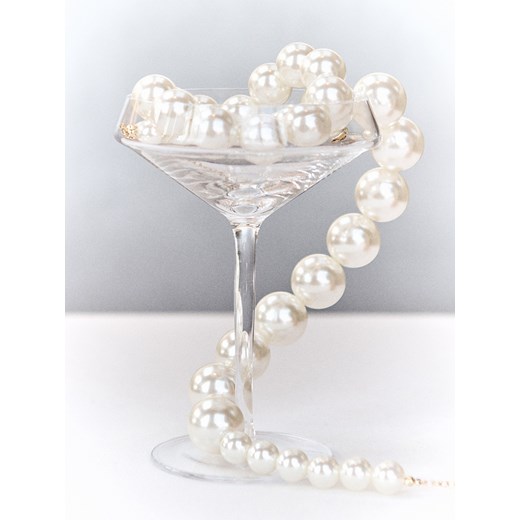 Reserved - Zestaw naszyjników z imitacją pereł - biały ze sklepu Reserved w kategorii Naszyjniki - zdjęcie 187474079