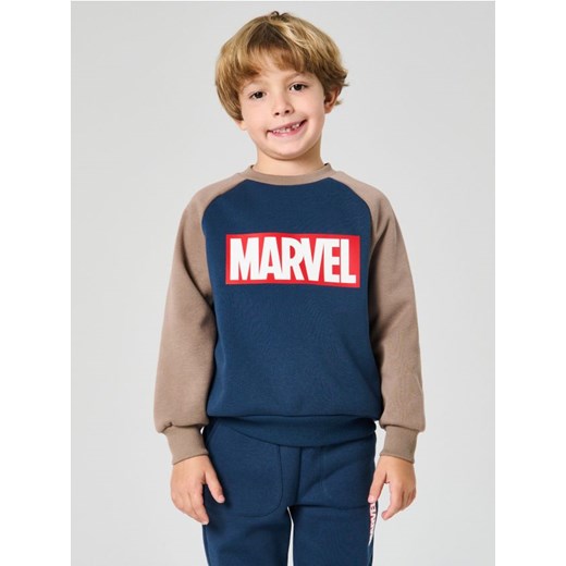 Sinsay - Bluza crewneck z ociepleniem Marvel - granatowy ze sklepu Sinsay w kategorii Bluzy chłopięce - zdjęcie 187474869
