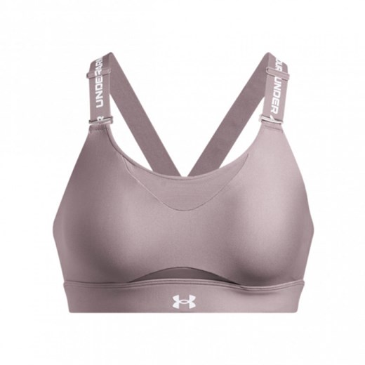 Biustonosz treningowy Under Armour UA Infinity High 2.0 Bra - beżowy ze sklepu Sportstylestory.com w kategorii Biustonosze - zdjęcie 187475108