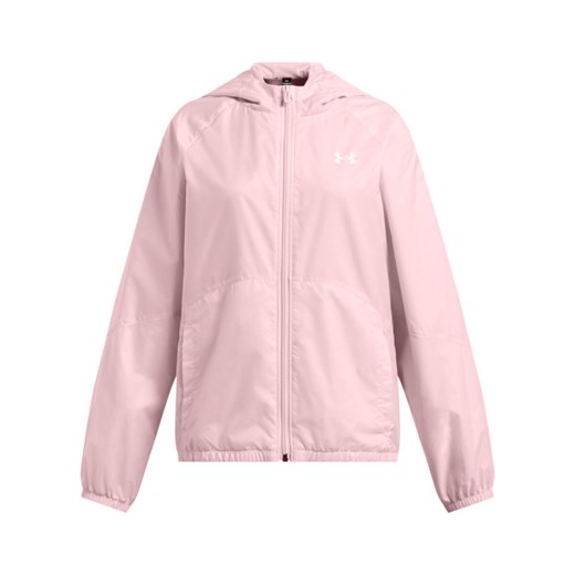 Dziewczęca kurtka wiatrówka Under Armour UA Sport Windbreaker Jkt - różowa ze sklepu Sportstylestory.com w kategorii Kurtki damskie - zdjęcie 187475247