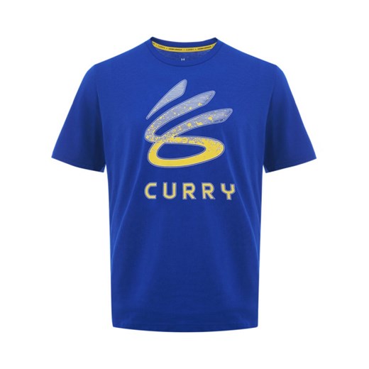 Męska koszulka do koszykówki Under Armour Curry Logo Trend - niebieska ze sklepu Sportstylestory.com w kategorii T-shirty męskie - zdjęcie 187475328