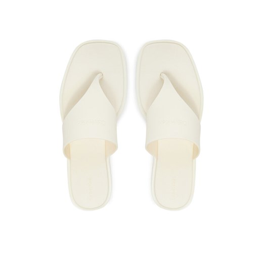 Japonki Calvin Klein Toepost Tpu Slide HW0HW02836 Écru ze sklepu eobuwie.pl w kategorii Klapki damskie - zdjęcie 187475657