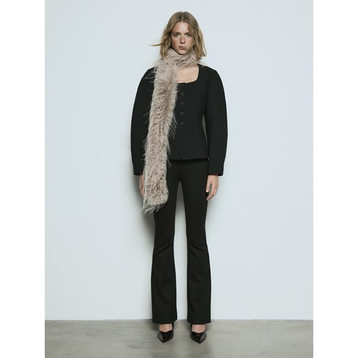 Reserved - Taliowana marynarka - czarny ze sklepu Reserved w kategorii Marynarki damskie - zdjęcie 187476389