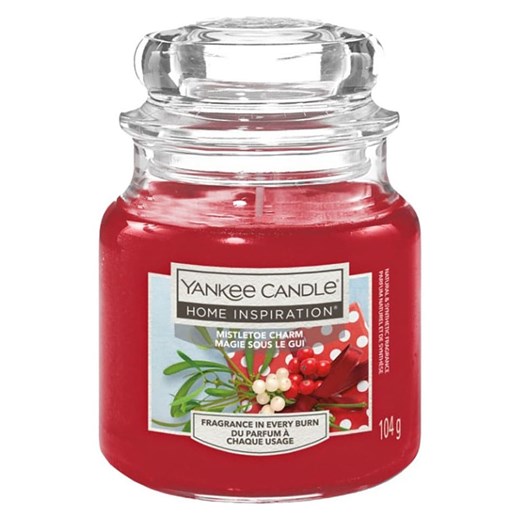 Yankee Candle Home Inspiration Świeca zapachowa &quot;Mistletoe Charm&apos;&apos; - 104 g ze sklepu Limango Polska w kategorii Świece i dyfuzory - zdjęcie 187476785