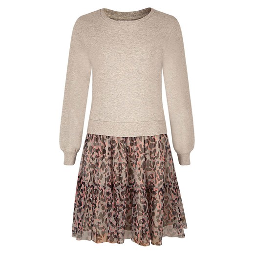 happy girls by Eisend Sukienka w kolorze beżowym ze sklepu Limango Polska w kategorii Sukienki dziewczęce - zdjęcie 187476886