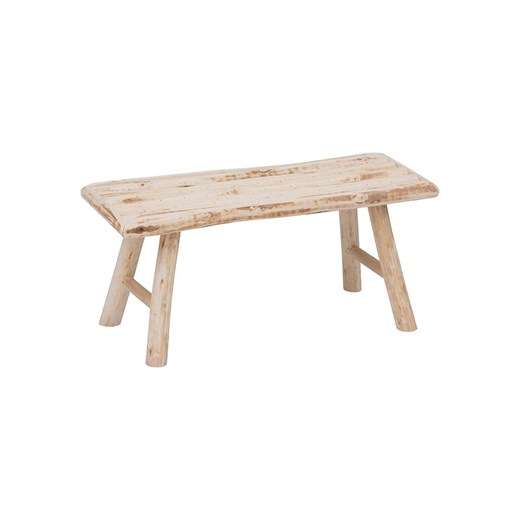 WellHome Ławka &quot;Woody&quot; w kolorze beżowym - 70 x 31 x 26 cm ze sklepu Limango Polska w kategorii Pufy i siedziska - zdjęcie 187476889