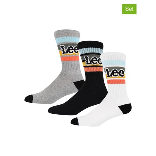 LEE Underwear Skarpety (3 pary) &quot;Mcnulty&quot; w kolorze białym, szarym i Lee Underwear 43-46 wyprzedaż Limango Polska
