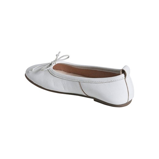 vertbaudet Skórzane baleriny w kolorze białym Vertbaudet 30 promocja Limango Polska