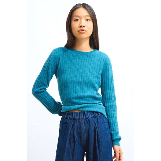 AUTHENTIC CASHMERE Kaszmirowy sweter &quot;Bella&quot; w kolorze niebieskim ze sklepu Limango Polska w kategorii Swetry damskie - zdjęcie 187477756