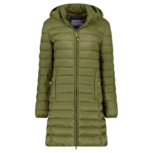 Geographical Norway Płaszcz pikowany &quot;Atikolor&quot; w kolorze oliwkowym ze sklepu Limango Polska w kategorii Kurtki damskie - zdjęcie 187477866