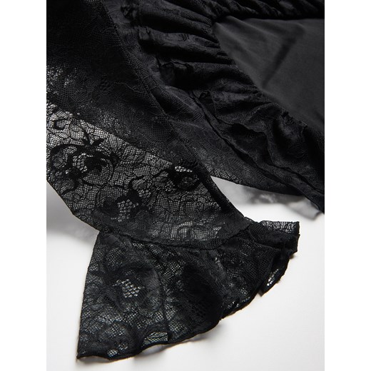 Reserved - Koronkowa sukienka maxi - czarny Reserved M Reserved