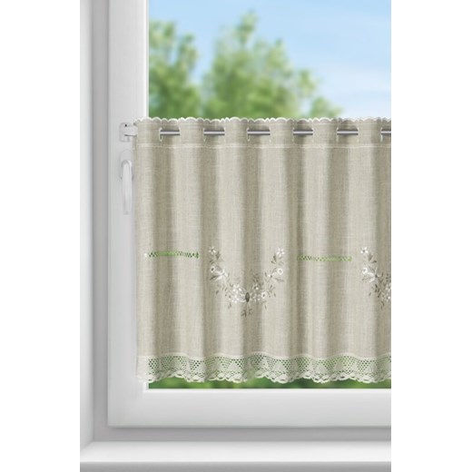 FIRANA GOTOWA VERONICA NA TAŚMIE 150 X 60 CM BEŻOWY ze sklepu lenaodniemowlakadoszkolniaka.pl w kategorii Firany - zdjęcie 187479105