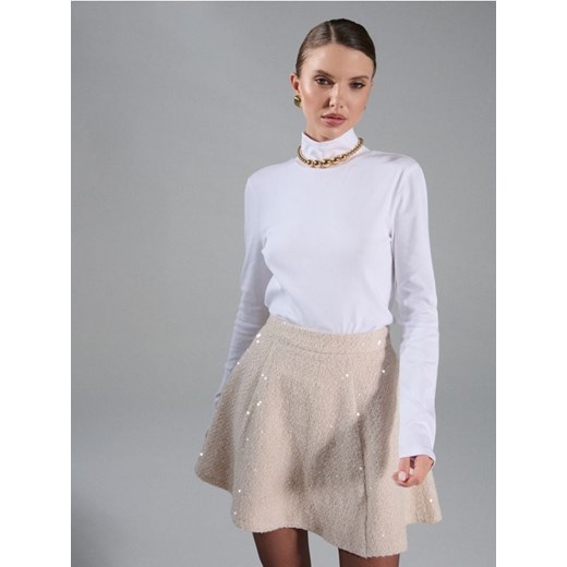 Sinsay - Bluzka z długim rękawem - biały ze sklepu Sinsay w kategorii Bluzki damskie - zdjęcie 187479298